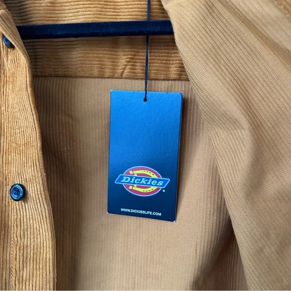 Dickie's Higginson Jacket in Burnt Orange Rust Chorduroy - Picture 15 of 15